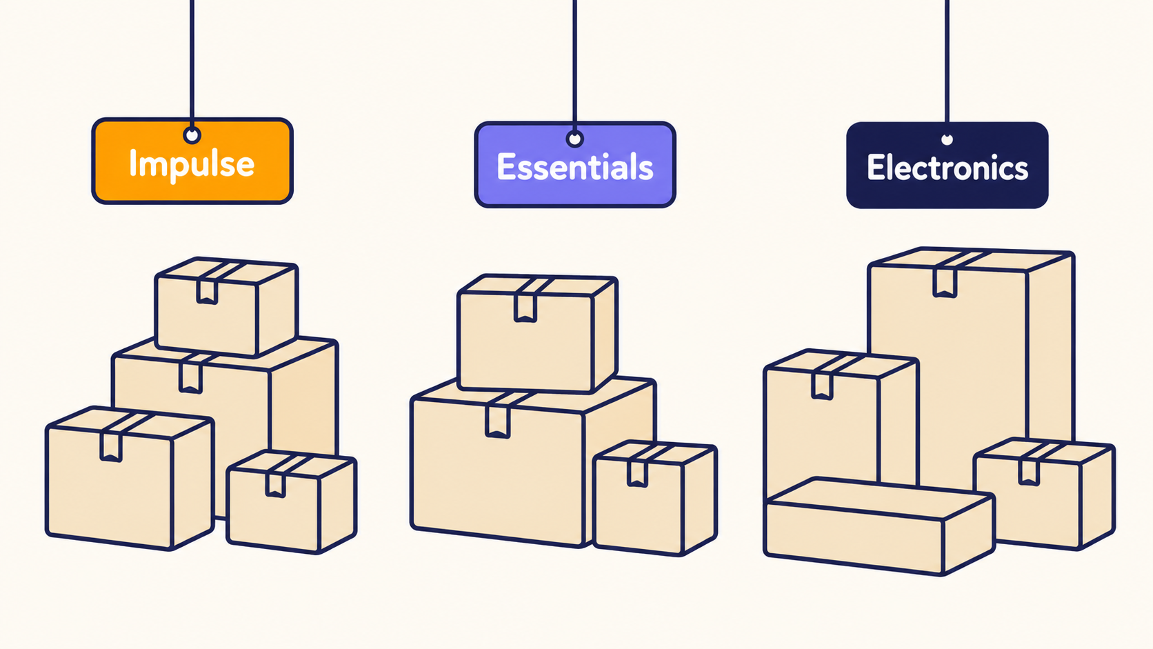 A clean split image, left side shows a raw Amazon CSV, right side shows the AmazaSpend category donut chart